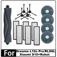 15 Piece Roller Side Brush Filter Mop Cloth Accessories Kit Gray &amp; Black &amp; White for L10S Pro/RLS6L / S10+Robot Vacuum Cleaner