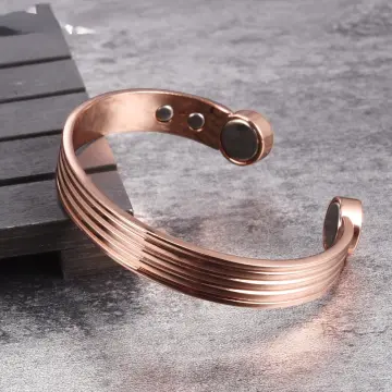 Oktrendy Pure Copper Bangle Magnetic Adjustable Cuff Bracelets Male Copper  Health Energy Magnetic Bracelets Bangles For Women - Bangles - AliExpress