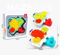 Plane Maze Game เกมเครื่องบินเขาวงกต เกมกระดานเขาวงกต เกมปริศนาฝึกสมอง ของเล่นเพื่อการศึกษา (คละสีส่ง)