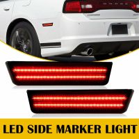 สำหรับ Dodge Challenger 2008 2009 2010 2011 2012 2013 2014รถด้านหน้าด้านหลังกันชน LED ด้านข้าง Marker Light สีแดงสีเหลืองโคมไฟอุปกรณ์เสริม