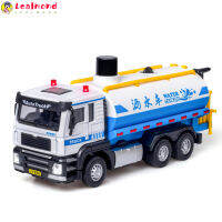 Leal In Stock 1:50จำลองยานพาหนะ Modle รถของเล่นดึงรถบรรทุกขยะพร้อมไฟเสียงสำหรับเด็ก