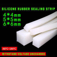 (20M)  4 * 4/5*5/6*6มม.ซิลิโคนสแควร์แถบซิลิโคนแผ่นปิดผนึกสูงอุณหภูมิและทนต่อการสึกหรอยางสแควร์ Anti-Skid แถบกันน้ำ