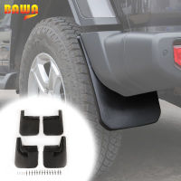 BAWA รถ Mudguards สำหรับ Jeep Wrangler JL 2018รถ Fender ด้านหน้าด้านหลัง Splash Guards Mud Flaps สำหรับ Jeep JL Wrangler อุปกรณ์เสริม