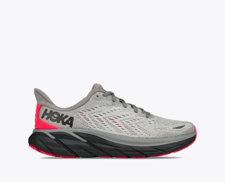 Hoka Clifton 8 | Men's | Sharkskin / Diva Pink 135134 | Lazada PH