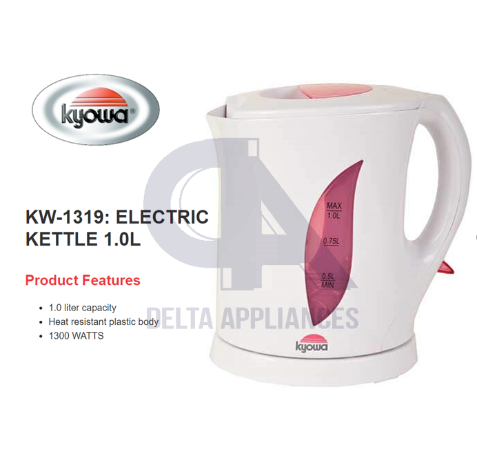 Kyowa KW1319 Electric Kettle 1.0L Lazada PH