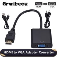 ☄▦ Grwibeou 1080P HDMI-compatible to VGA Converter with Audio USB Port For For Xbox PS4 PC Laptop TV Box to Projector Displayer