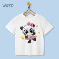 2023 NewCamiseta De Panda De Dibujos Animados Para Niños Y Niñas,ท็อปส์ซูเดอมังงะ Corta Kawaii Informales,Camiseta Divertida Para Niños,Ropa De Navidad