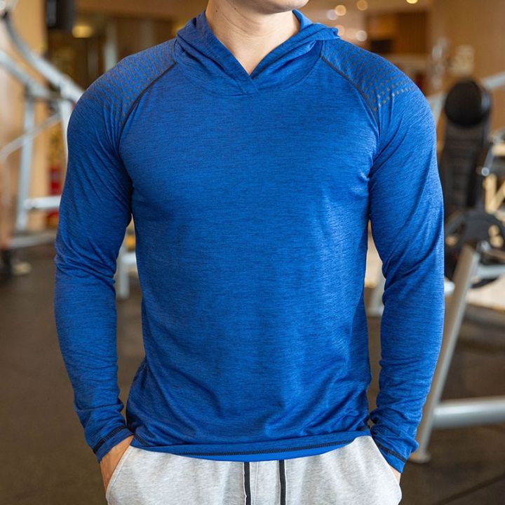 autumn-gym-men-t-shirt-casual-long-sleeve-slim-tops-tees-elastic-t-shirt-sports-fitness-breathable-quick-dry-hooded-t-shirt