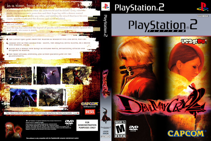 Devil May Cry and Devil May Cry 2 Playstation 2 PS2 Game