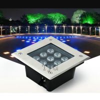 Square LED Underground Light 1W 3W 4W 5W 6W 9W LED Outdoor Ground Light Garden Path Buried Yard Lamp AC85-265V IP67 DC12V