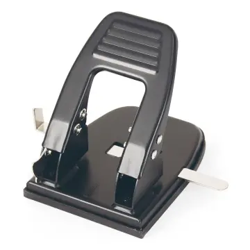 Officemate Heavy Duty Adjustable 2-3 Hole Punch with Lever Handle, 32 Sheet  Capacity, Black (90078)