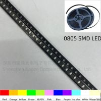 0805 SMD LED Red Yellow Green White Blue Orange Pink Ice Blue 2010 light emitting diode 100pcs/lot Electrical Circuitry Parts
