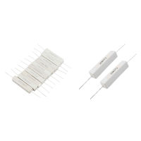 12Pcs Fixed Ceramic Cement Resistors 5% Watt,15 Ohm 10W &amp; 8 Ohm 20W