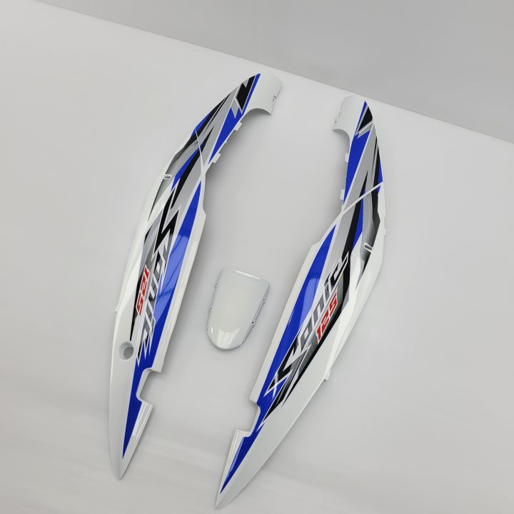 ชุดสี-แฟริ่ง-ฝาครอบข้าง-โซนิคตัวใหม่-sonic-ปี-2004-สีขาว-ลายปี-2007-รุ่น-11-สีน้ำเงินขาว-เฟรมรถสำหรับโซนิคปี-2004-จำนวน-3-ชิ้น