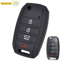 ซิลิโคนที่สำคัญที่ครอบคลุมกรณีสำหรับ Kia SEDONA O ptima S portage Sorento วิญญาณ Forte keyless FOB เชลล์ผิวพวงกุญแจพวงกุญแจป้องกัน