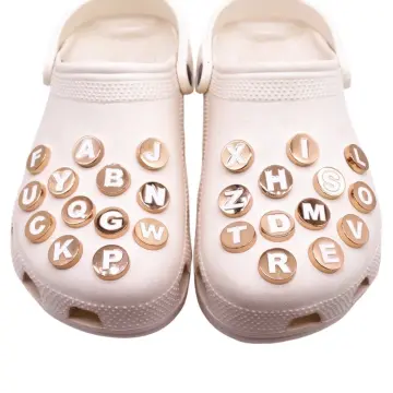 New 26 Alloy Letters Croc Charms Designer Diy Shoes Decaration