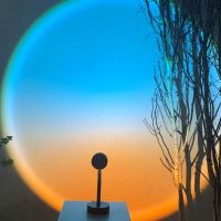 Sunset Sunrise Light LED Projection Lamp Romantic Background Decor Lights with Rotatable Lamp Holder Rainbow Atmosphere Lights