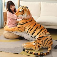 AIXINI 160cm ตุ๊กตาเสือจำลอง หมอนตุ๊กตาเสือจําลอง ขนาดใหญ่ ของขวัญวันเกิด สําหรับตกแต่งบ้าน