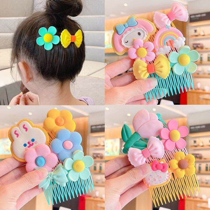 New Korean Hair Comb Fashion Cute Cartoon Children Hair Comb For Girls 