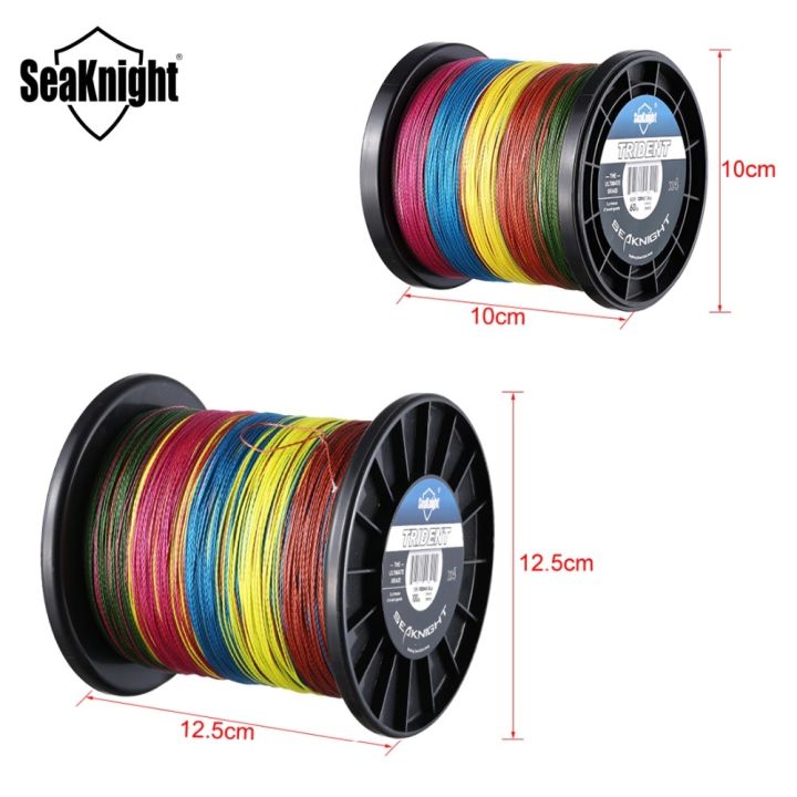 ขายดี-seaknight-trident-ขนาด1000เมตรเอ็นตกปลาเกลียว-pe-หลากสี4เส้น6-100lb-เอ็นตกปลามัลติฟิลาเม้นท์ที่แข็งแรงมาก0-08-0-60มม