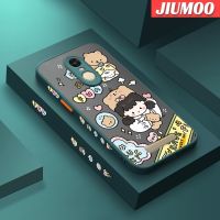 เคส JIUMOO สำหรับ Xiaomi Redmi Note 3 Note 3 Pro Note 2เคสการ์ตูนหมีน่ารักเด็กผู้หญิงเปลือกแข็งคล้ายฝ้าแฟชั่นนิ่มลายขอบซิลิโคนเคสโทรศัพท์กันกระแทกคลุมทั้งหมดป้องกันเลนส์กล้อง