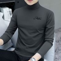 2023 New Autumn Spring Business Casual Hipster Pullovers Sweater Fashion Grace Elegant Vintage Turtlenecks Solid Color Top Men