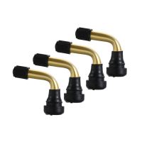 4Pcs Tyre Valves Stem Rubber Tire Motorcycles 90 Degree Brass Scooter Tyre Right Angle Snap-in