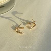 Gewinie.co - Merry Christmas earrings (**สินค้ารุ่นใหม่ จะแตกต่างจากรุ่นก่อนเล็กน้อย เลื่อนดูภาพเทียบรูป2)