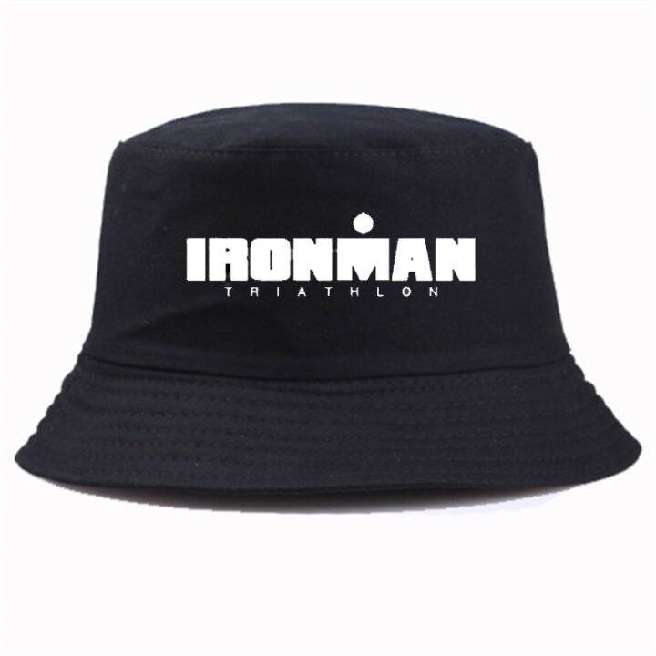 「Fine Jewelry」 Ironman Triathlon Letter Printpop Bucket Hat หมวกชาว