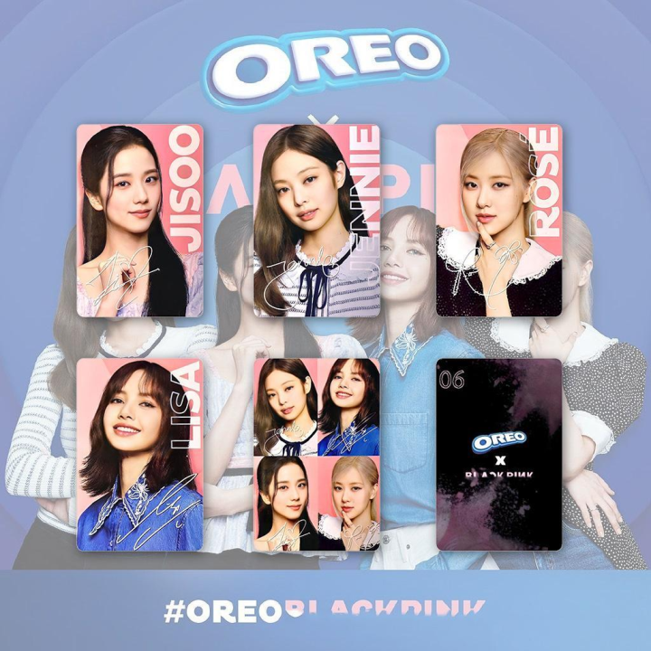 Blackpink x Oreo PhotoCards Blackpink Jennie Lisa Rose Jisoo Oreo Photo ...