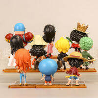 【cw】 Hand-Made Straw Hat Pirates 10 Model Luffy Zoro Qiao Ba Boa Han Model Doll Hand-Made Cartoon Ornaments ！