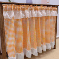 Buffalo Check Valance Window Curtains Orange &amp; White Plaid Light Filtering Drapes for Bedroom Living Dining Room Decor 221881HCR