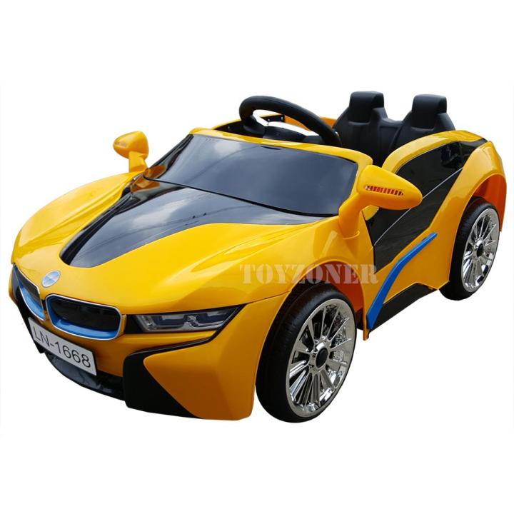 toyzoner-bmw-i8-รถเด็กเล่น-รถแบตเตอรี่-รถไฟฟ้า-รถเด็กนั่ง-2มอเตอร์