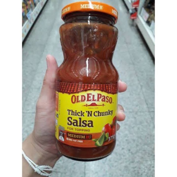 items-for-you-oldelpalso-salsa-sauce-375-g-ซอสซัลซ่า-ชนิดเผ็ด-ปานกลาง-นำเข้าจากสเปน