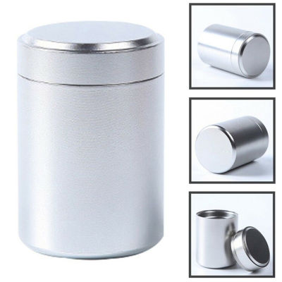 baoda 1x Silver Airtight PROOF คอนเทนเนอร์อลูมิเนียม herb stash Metal SEALED CAN Tea Jar