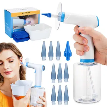 300ml Ear Cleaner Kit for Adults Kids Spiral Ear Wax Remover Plastic Water  Irrigation Bottle Ear Care Washing Safety Squeeze Set