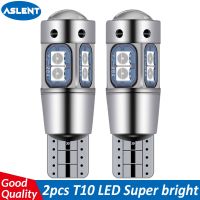 (Premium car) ASLENT 2PCS คุณภาพสูง T10 W5W 168 192ไฟท้าย Led 3030 10smd 12V รถ Led โคมไฟอัตโนมัติ CANBUS ไม่มีข้อผิดพลาดรถ Marker หลอดไฟที่จอดรถ