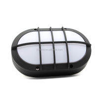 outdoor ip 65 oval bulkhead light with Grill