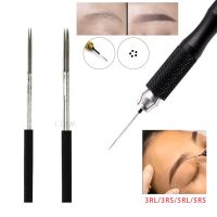 【YF】❉✷❦  100pcs Microblading Needles Eyeborw Semi Permanent Makeup Blades Shading Round 3R/5R Fog Needle Manual Supply