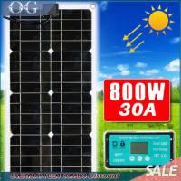 【Ready Stock】 800W Solar Panel Kit + 30A Battery Charger Controller For Car RV Caravan Boat