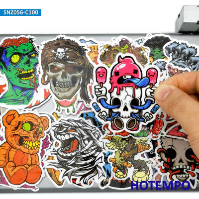 50100pcs Horror Skeleton Zombie Monster Demon Skull Waterproof Sticker for Laptop Phone Skateboard Bike Motorcycle Car Stickers