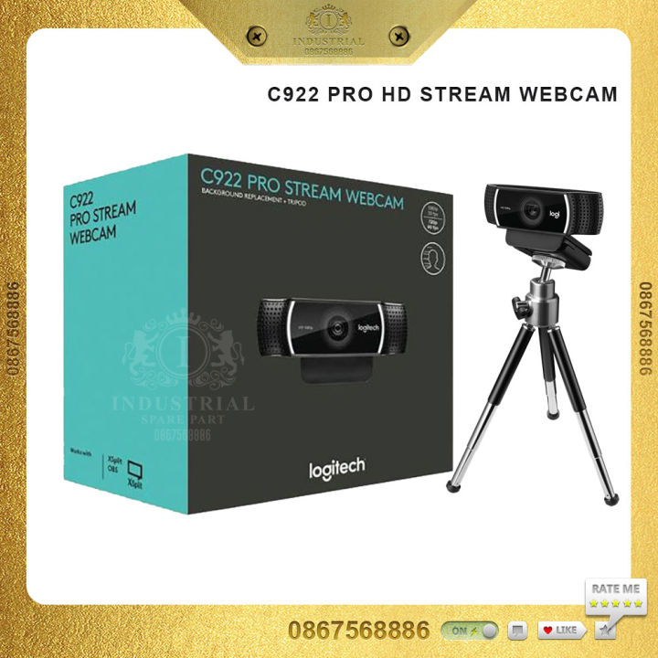 Webcam Logitech C922 Pro Stream Full HD 1080P camera chuyên nghiệp cho Live  Stream họp trực