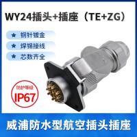 Weipu WEIPU waterproof aviation plug socket WY24-2 core 3 core 4 core 9 core 10 core 12 core 19 core TE/ZG