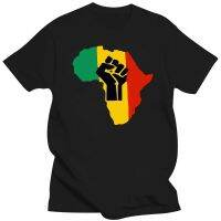 เสื้อยืดโลโก้ Putih Pria Musik Rasta Power Afrika Baru