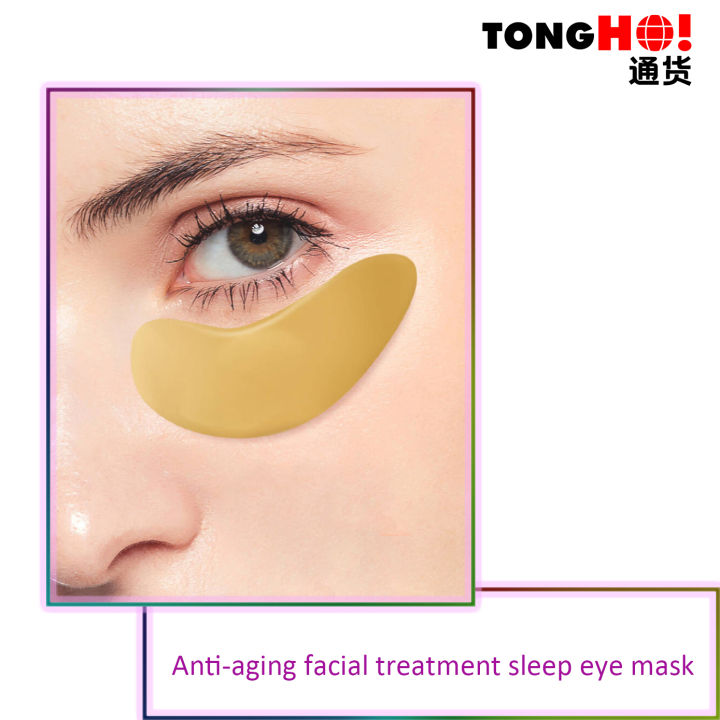 Natural Crystal Collagen Golden Eye Mask Anti Aging Facial Treatment Sleeping Eye Patch 0575