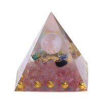 {คลังสินค้าพร้อม} เครื่องกำเนิดพลังงานรักษา Orgonite Pyramid Home Office Desktop Decor Art Craft