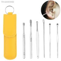 ✴❖⊕ 6PCS Ear Cleaner Wax Removal Tool Earpick Sticks Earwax Remover Curette Ear Pick Cleaning Ear Cleanser Spoon Portable Earpick