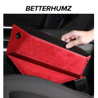 BETTERHUMZ Alcantara สำหรับ Porsche 911 Panamer Macan Taycan รถที่นั่งรอยแยกออแกไนเซอร์จัดเก็บอุปกรณ์ตกแต่งภายใน