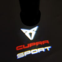 2pcs CUPRA Sport Logo Light For SEAT CUPRA Car Styling SEAT Car Door Light CUPRA Courtesy Welcome Light LED Logo Projector Lamp