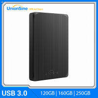 UnionSine HDD 2.5 "ฮาร์ดไดรฟ์ภายนอกแบบพกพา120Gb160Gb250Gb ที่เก็บข้อมูล USB3.0เข้ากันได้สำหรับ PC, Mac,เดสก์ท็อป,